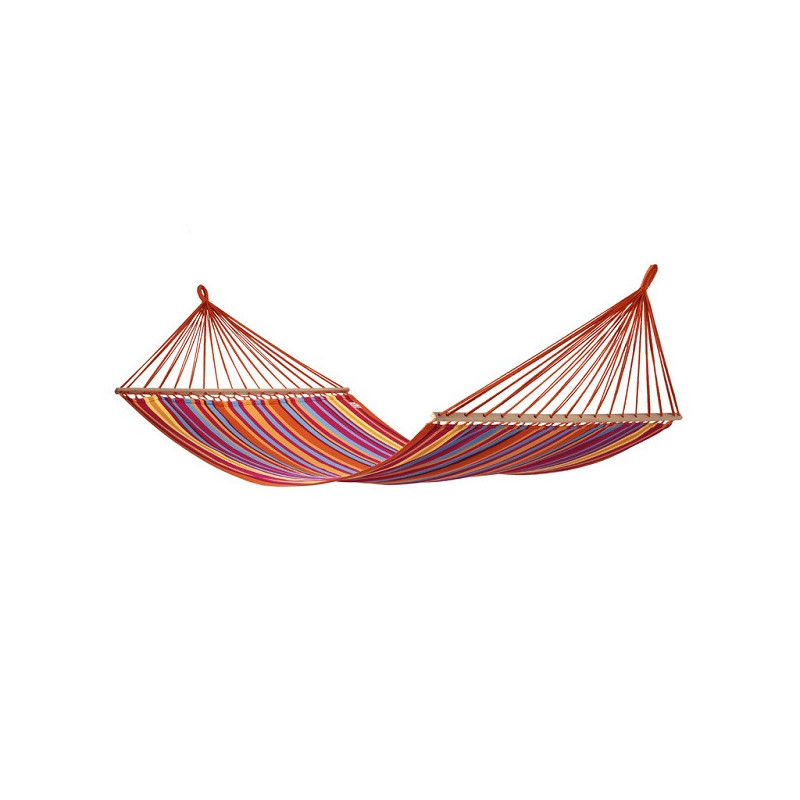 Muhler GMXGC001 Hammock, 200x80 cm, Up to 120 kg, Wooden Slats, Cotton + Polyester, Multicolor