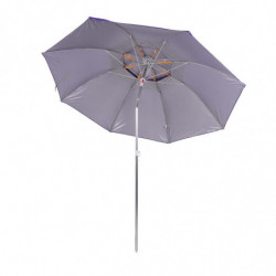 Muhler YL1039 Beach Umbrella, 200x200 cm, UV Protection, Steel Frame, Adjustable Tilt, Purple