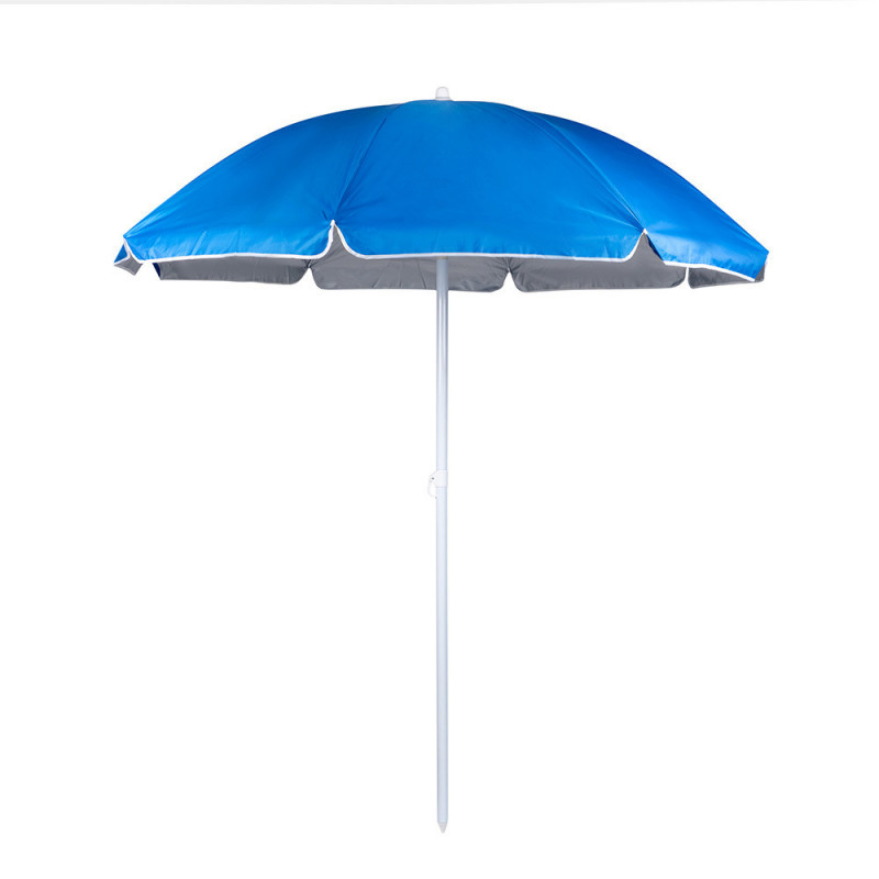 Umbrelă de plajă Muhler 2111, 170 x 205 cm, protecție UV, cadru din oțel, înclinare reglabilă, albastru
