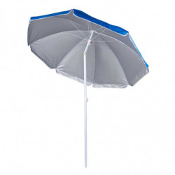 Muhler 2111 Beach Umbrella, 170x205 cm, UV Protection, Steel Frame, Adjustable Tilt, Blue