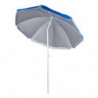 Muhler 2111 Beach Umbrella, 170x205 cm, UV Protection, Steel Frame, Adjustable Tilt, Blue
