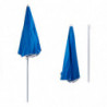 Umbrelă de plajă Muhler 2111, 170 x 205 cm, protecție UV, cadru din oțel, înclinare reglabilă, albastru
