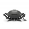 Електрическо барбекю Weber Q2400 WB55020079DL, 2200W, 290C, 55x39 см, Емайлирани с порцелан чугунени скари, Вградени дръжки, Тъмносив