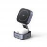 UGREEN W702 3-in-1 Wireless Induction Charger, Max Power 20W, MagSafe, 15W for iOS, USB-C, Black
