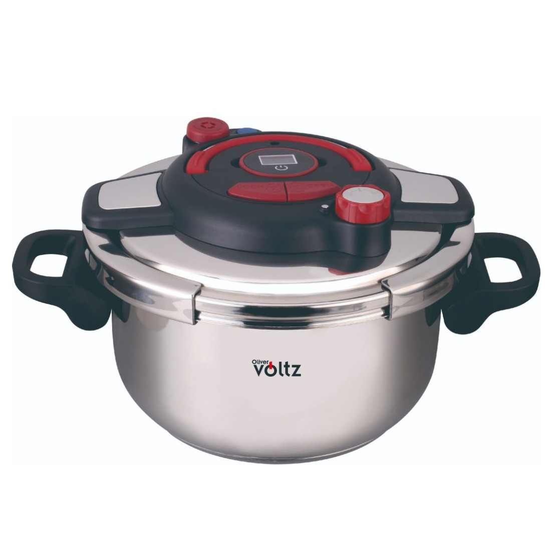 Oala sub presiune Oliver Voltz OV51311B9, 9 l, Pana la 100 kPa, Supapa de siguranta, Inductie, Otel inoxidabil