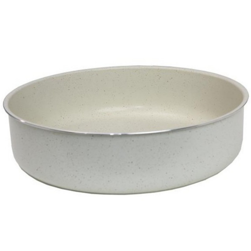 Oliver Voltz OV51222E32 Baking Pan, 32x8 cm, Aluminum, Marble Finish, PFOA-Free, Cream Melange