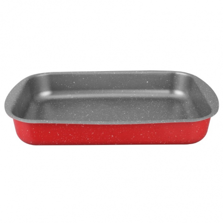 Ταψί Oliver Voltz Florence OV51222B30S, 30x22x5,4 εκ., Επίστρωση μαρμάρου, Χωρίς PFOA, Κόκκινο