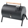 Kinghoff KH 2032 Charcoal Grill, Portable, Adjustable Ventilation, 180° Opening, Lockable Lid, Steel, Black