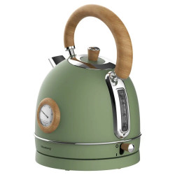Klausberg KB 9008 Electric Kettle, 2200W, 1.8 L, 360° Base, Water Level Indicator, Thermometer, Green