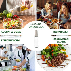 Kinghoff KH 2004 öntetekhez való üvegpalack, 500 ml, adagolóval, szorosan záródó, bézs színű