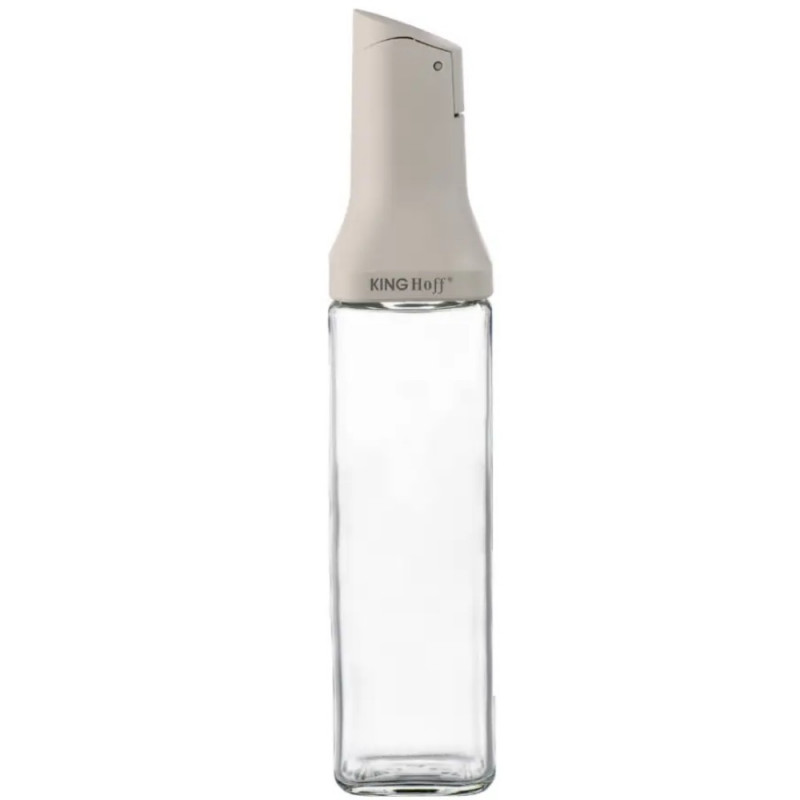 Kinghoff KH 2004 Glass Dressing Bottle, 500 ml, Dispenser, Airtight Seal, Beige