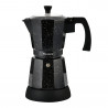 Cafetiera moka electrica Moka Klausberg KB 7998, 500 W, 6 cesti, Element de incalzire incorporat, Supapă de siguranta, Negru