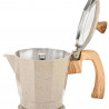 Klausberg KB 7999 Electric Moka Pot, 500W, 6 cups, Built-in heating element, Safety valve, Beige marble