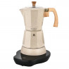 Klausberg KB 7999 Electric Moka Pot, 500W, 6 cups, Built-in heating element, Safety valve, Beige marble