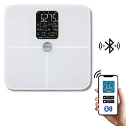 Klausberg KB 7941 Digital Scale, Up to 180 kg, BIA, Bluetooth, LCD, Tempered Glass, Smart, White