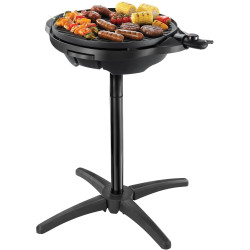 George Foreman 22460-56 elektromos grill, 2400 W, 44,5 cm, 15 adag, 5 hőfok, tapadásmentes bevonat, fekete