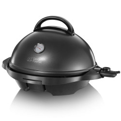 Gratar electric George Foreman 22460-56, 2400 W, 44,5 cm, 15 portii, 5 trepte de temperatura, Strat antiaderent, Negru
