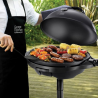 George Foreman 22460-56 elektromos grill, 2400 W, 44,5 cm, 15 adag, 5 hőfok, tapadásmentes bevonat, fekete