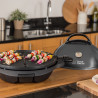 Gratar electric George Foreman 22460-56, 2400 W, 44,5 cm, 15 portii, 5 trepte de temperatura, Strat antiaderent, Negru