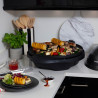 Gratar electric George Foreman 22460-56, 2400 W, 44,5 cm, 15 portii, 5 trepte de temperatura, Strat antiaderent, Negru