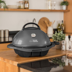 George Foreman 22460-56 elektromos grill, 2400 W, 44,5 cm, 15 adag, 5 hőfok, tapadásmentes bevonat, fekete