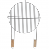 Gratar Master Grill & Party MG257, 51 cm, Manere din lemn, Crom