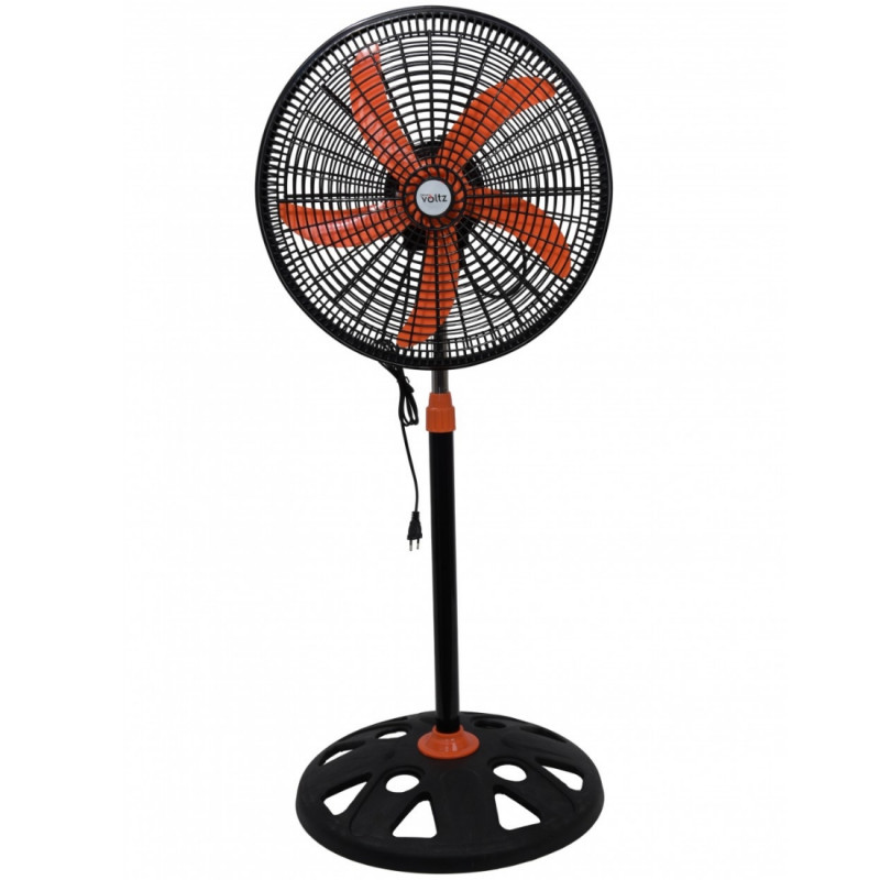 Oliver Voltz OV51760N18 Fan, 50W, 18", 3 speeds, LED indicator, Adjustable, Black/Orange