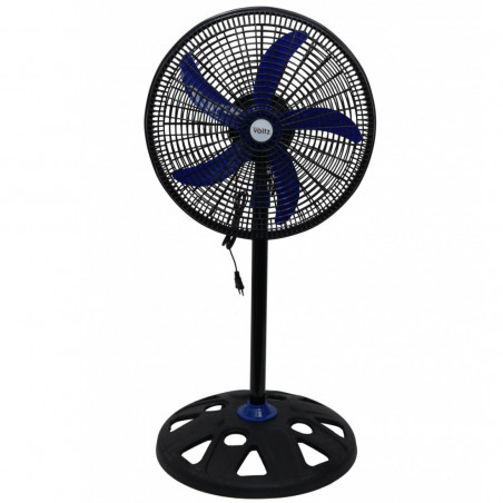 Вентилатор Oliver Voltz OV51760N18, 50W, 18", 3 скорости, Светлинен индикатор, Регулиране, Черен/син