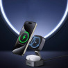UGREEN W702 3-in-1 Wireless Induction Charger, Max Power 20W, MagSafe, 15W for iOS, USB-C, Black