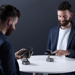 UGREEN W702 3-in-1 indukciós vezeték nélküli töltő, maximális teljesítmény 20 W, MagSafe, 15 W/iOS, USB-C, fekete