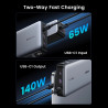 Φορητή μπαταρία UGREEN PB205, 25000mAh, PD 3.1 145W, ψηφιακή οθόνη LED, κατάλληλη για αεροπορικά ταξίδια, USB-C, Γκρι