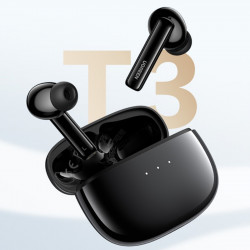 UGREEN HiTune T3 TWS ANC WS106 vezeték nélküli fülhallgató, 7 óra üzemidő, aktív zajszűrés (ANC), Ambient Sound, érintésvezérlés, Bluetooth 5.2, fekete