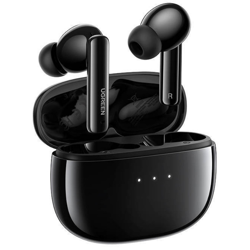 Безжични слушалки UGREEN HiTune Т3 TWS ANC WS106, 7 часа, ANC шумоизолация, Ambient Sound, Сензорно управление, BT 5.2, Черен