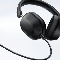 Casti fara fir UGREEN HiTune ANC Max5c HP203, Pana la 75 de ore, Spatial Audio, Hi-Res, Anulare hibrida a zgomotului (ANC), Pliabile, Negru