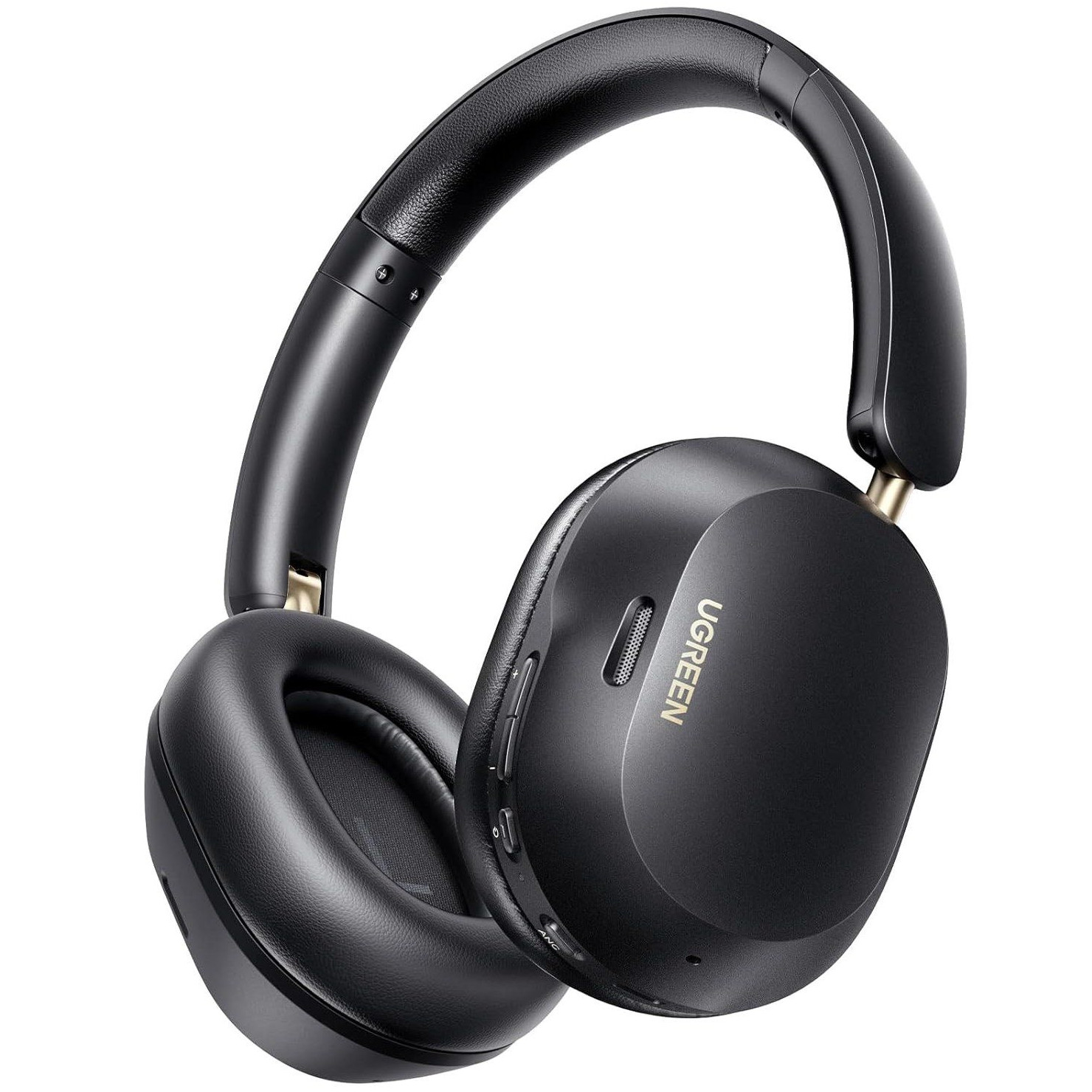 Безжични слушалки UGREEN HiTune ANC Max5c HP203, До 75 часа, Spatial Audio, Hi-Res, Хибридна шумоизолация ANC, Сгъваеми, Черен