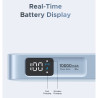 UGREEN PB773 Portable Power Bank, 10,000mAh, PD 30W, Qi 25W, Magflow, Digital LED Display, Built-in Cable, USB-C, Blue
