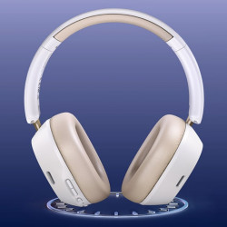 UGREEN HiTune ANC Max5c HP203 vezeték nélküli fejhallgató, akár 75 óra üzemidő, térbeli hangzás, Hi-Res, hibrid aktív zajszűrés (ANC), összecsukható, fehér