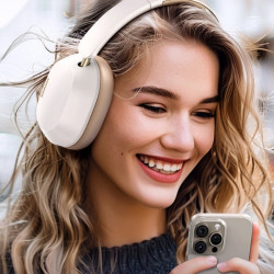 UGREEN HiTune ANC Max5c HP203 vezeték nélküli fejhallgató, akár 75 óra üzemidő, térbeli hangzás, Hi-Res, hibrid aktív zajszűrés (ANC), összecsukható, fehér