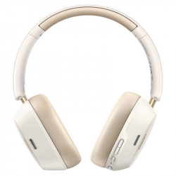 UGREEN HiTune ANC Max5c HP203 vezeték nélküli fejhallgató, akár 75 óra üzemidő, térbeli hangzás, Hi-Res, hibrid aktív zajszűrés (ANC), összecsukható, fehér