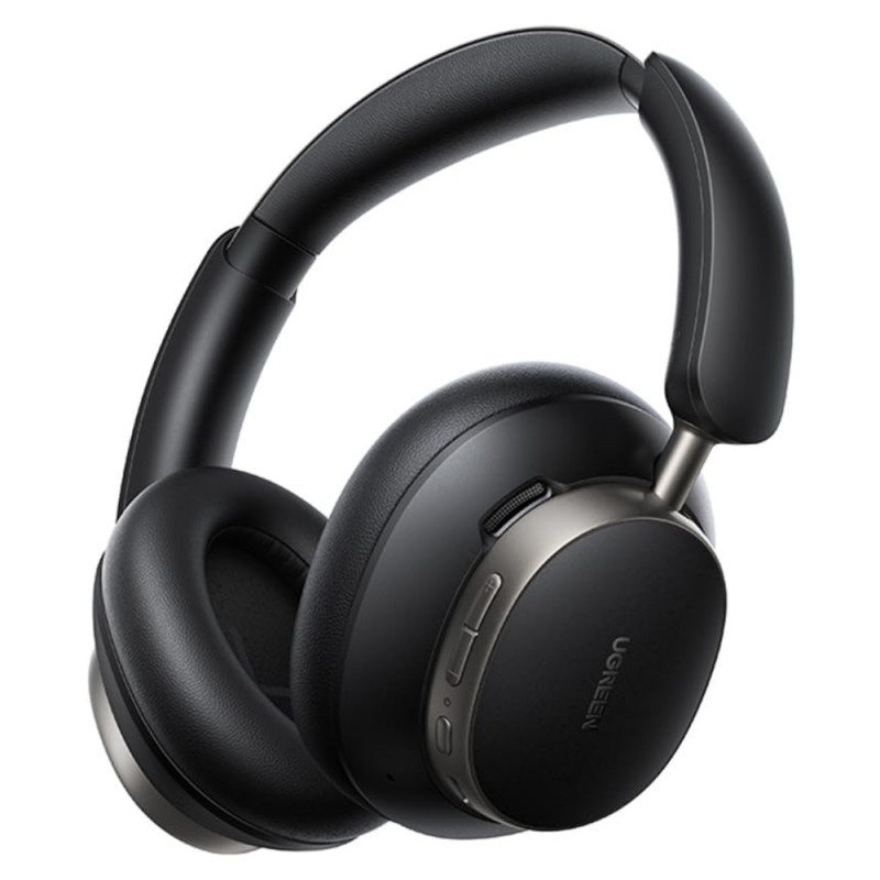 Ασύρματα ακουστικά UGREEN ANC HP206 StudioPro, Έως 120 ώρες, Hi-Res, LDAC, Spatial Audio, Λειτουργία παιχνιδιού, 8 λειτουργίες ισοσταθμιστή, Γρήγορη φόρτιση, Μαύρο