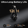 Безжични слушалки UGREEN ANC HP206 StudioРro, До 120 часа, Hi-Res, LDAC, Spatial Audio, Game Mode, 8 EQ режима, Бързо зареждане, Черен