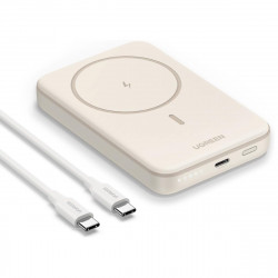 Φορητή μπαταρία UGREEN PB561, 10000 mAh, PD 3.0 20W, Qi 15W, μαγνητική ασύρματη φόρτιση, φωτάκια LED, USB-C, λευκό