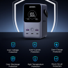 Baterie externa UGREEN PB770, 48 000 mAh, 300 W, LiFePO4, USB-C/A, Lumina LED cu moduri, Maner, Gri