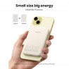 UGREEN PB560 Portable Power Bank, 5000mAh, PD 3.0 20W, Qi 7.5W, Magnetic Wireless Charging, LED Lights, USB-C, White