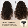 Уред за стилизиране и сушене 8в1 Silk'n SilkyAir Flex SIF8PE1001, 1300W, Автоматично къдрене и контрол на темп, 39-90°C, 3 скорости, Самопочистване, Йонизация, Черен/златист