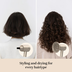 Сешоар Silk'n SilkyAir Pro HDB3PE1001, 1600W, 76 км/ч, 18 режима, Автоматичен контрол на темп, 39-98°C, Йонизация, 3 приставки, LED, Розово злато