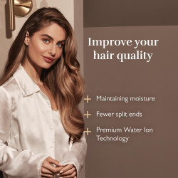 Στεγνωτήρας μαλλιών Silk'n SilkyAir Pro HDB3PE1001, 1600 W, 76 km/h, 18 λειτουργίες, Αυτόματος έλεγχος θερμοκρασίας, 39-98 °C, Ιονισμός, 3 εξαρτήματα, LED, Ροζ χρυσό