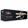 Σίδερο μαλλιών Silk'n SilkyStraight SIS1PE1001, 45 W, 12 ρυθμίσεις θερμοκρασίας, οθόνη LED, πλάκες τιτανίου, τεχνολογία υπέρυθρων, ιονισμός, 120-230 °C, μνήμη, ροζ χρυσό