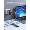 Σταθμός σύνδεσης 5 σε 1 UGREEN CM418, PD 100W, USB-C προς 1xUSB-C (PD)/2xUSB-A/1xHDMI/RJ45, 4K@30fps, Γκρι