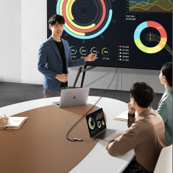 Stație de andocare 9-în-1 UGREEN CM498, PD 100 W, USB-C către 1xUSB-C (PD)/3xUSB-A/HDMI/VGA/RJ45/SD, 4K la 30 fps, gri